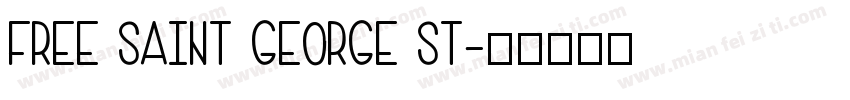 Free Saint George St字体转换